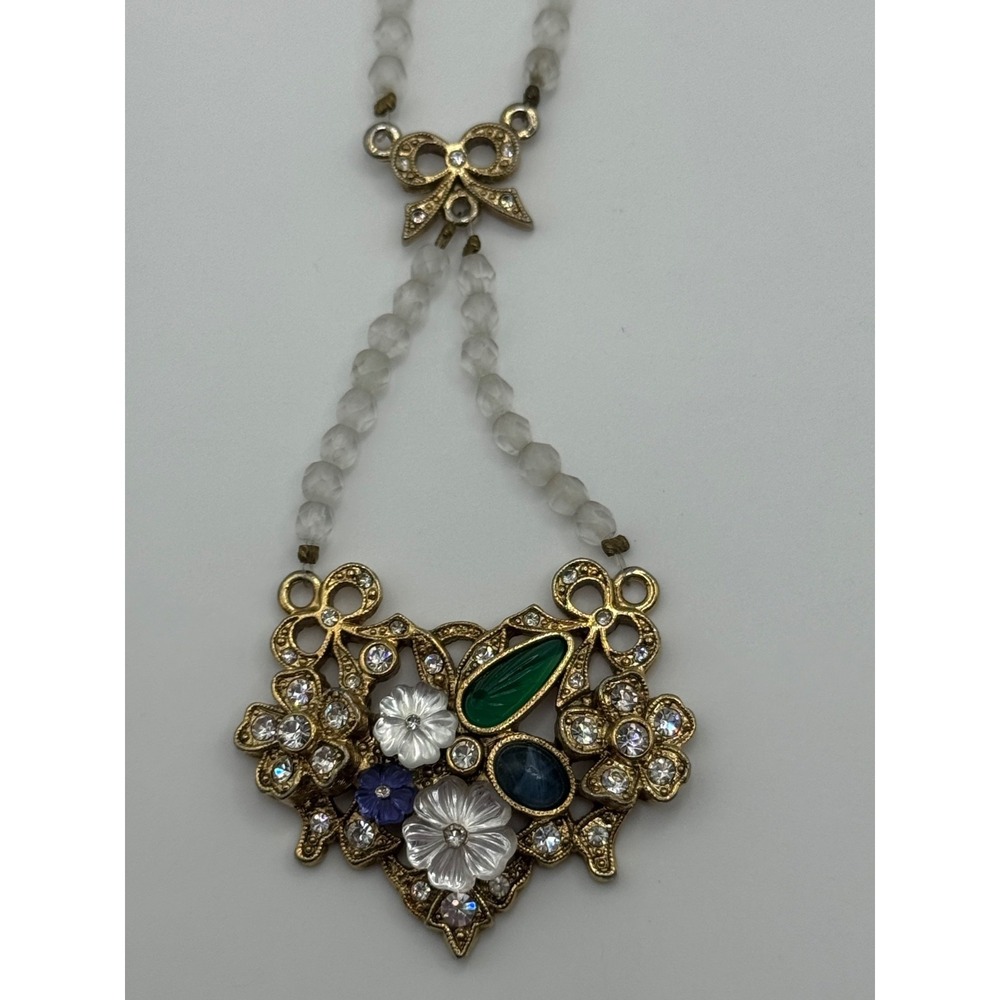 Vintage‎ 1928 Brand Tutti Frutti Rhinestone Beaded Necklace READ